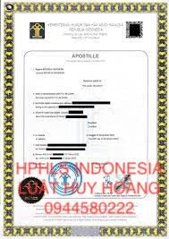 DỊCH VỤ HỢP PHÁP HOÁ LÃNH SỰ INDONESIA