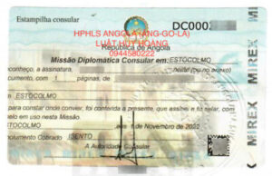HỢP PHÁP HOÁ LÃNH SỰ ANGOLA (ĂNG-GO-LA)
